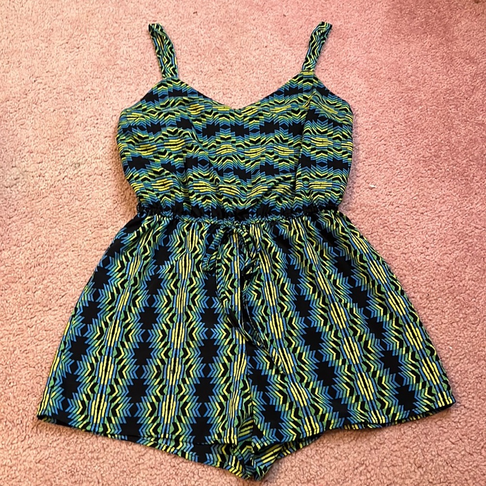Printed romper
